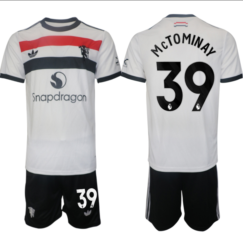 Men 2024-2025 Club Manchester United away white #39 Soccer Jersey